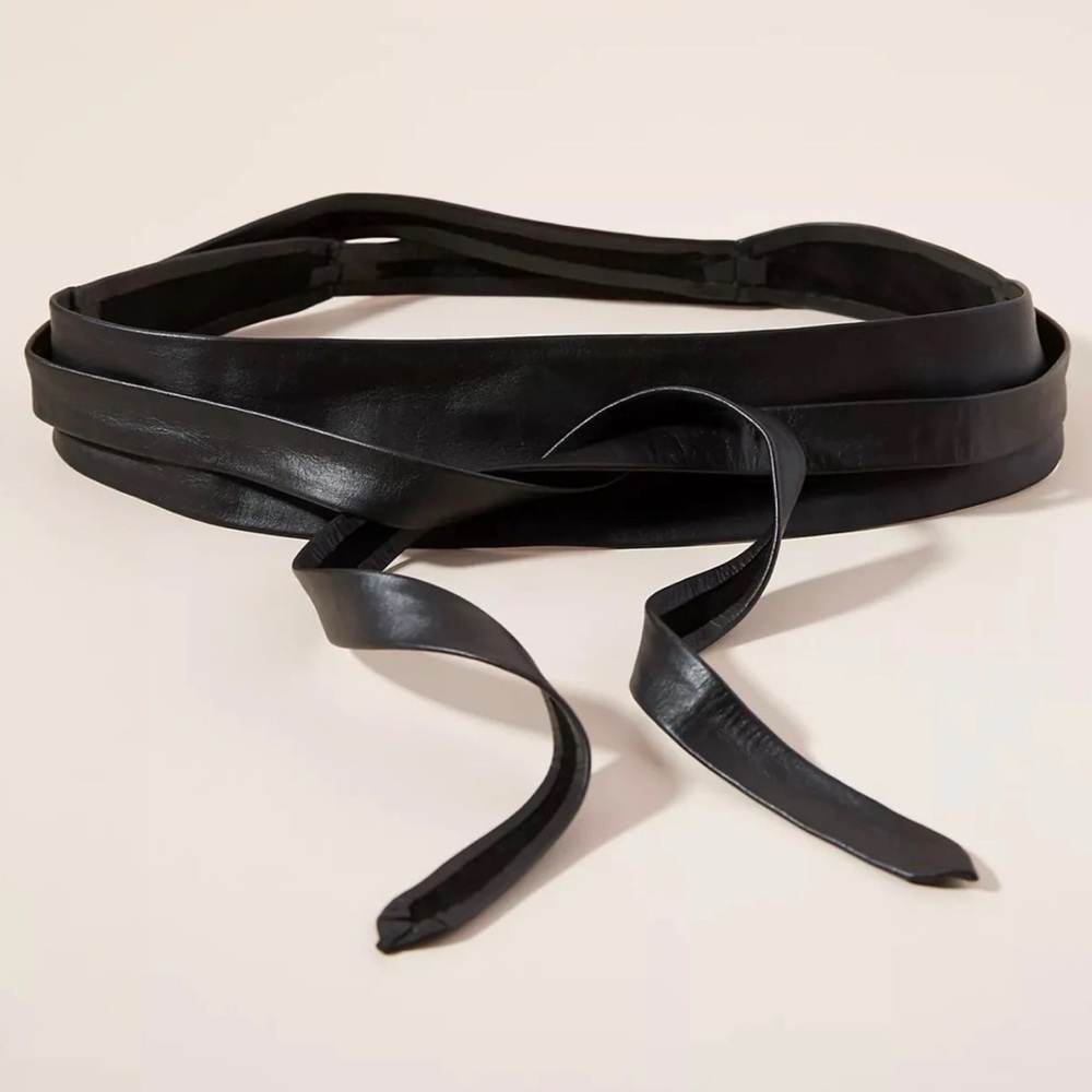 Ada Tan Leather Wrap Belt - Picture 3 of 5